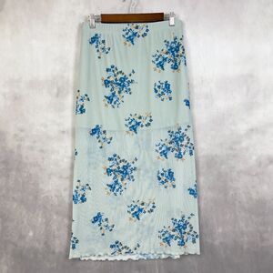 Stitch‎ & Pine Womens Mesh Mini Maxi Skirt Size Medium Cottage Fairy Boho Retro